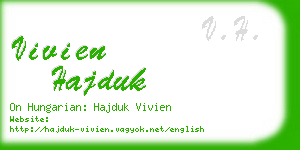 vivien hajduk business card